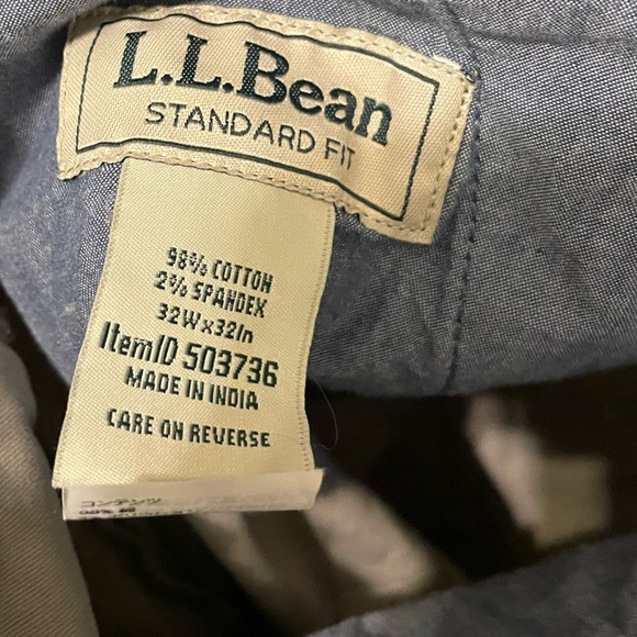L.L Bean standard fit Pant 32x32 - Picture 3 of 3